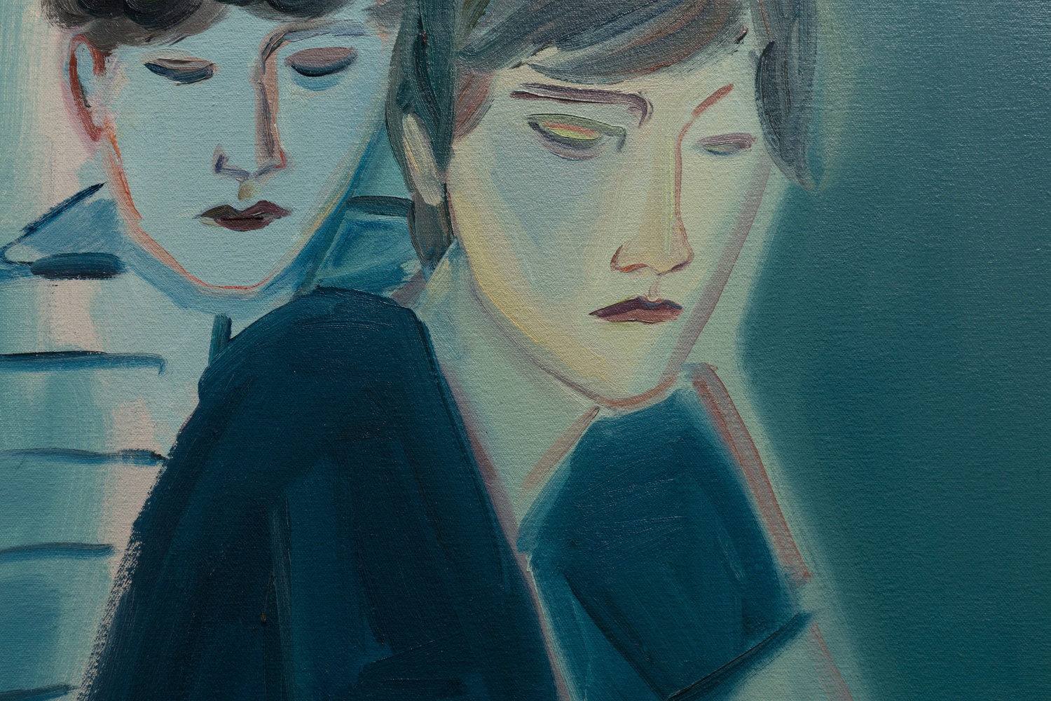 Eve Ackroyd&amp;nbsp;

Cousins,&amp;nbsp;2025

oil on canvas

51 x 46 cm / 20.1 x 18.1 in&amp;nbsp; &amp;nbsp;