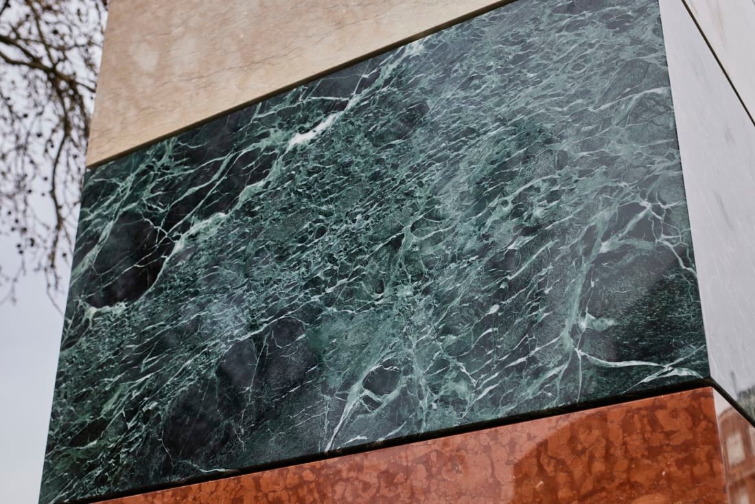 Sean Scully, Landline, public sculpture in Hanover Square, London. Photography by David Levene.