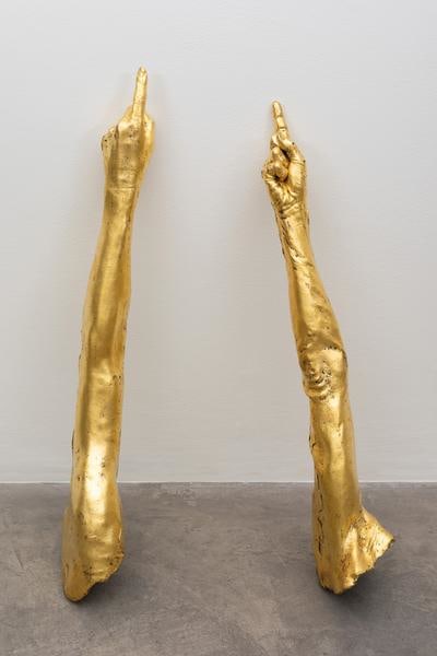 Dorothy Cross
Arms, 1996 &amp;ndash; 2017
cast bronze, gilded 24 carat gold
16 x 80 x 9 cm / 6.3 x 31.5 x 3.5 in each
Collection of The Tia Collection