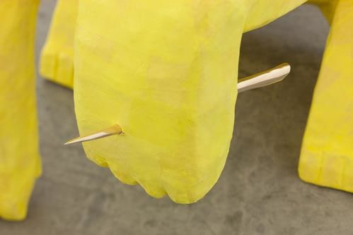 Isabel Nolan,&amp;nbsp;A lion with a thorn in his paw,&amp;nbsp;2015, polystyrene plaster bandage and papier mache, 109 x 59 x 118 cm / 42.9 x 23.2 x 46.5 in&amp;nbsp; &amp;nbsp;