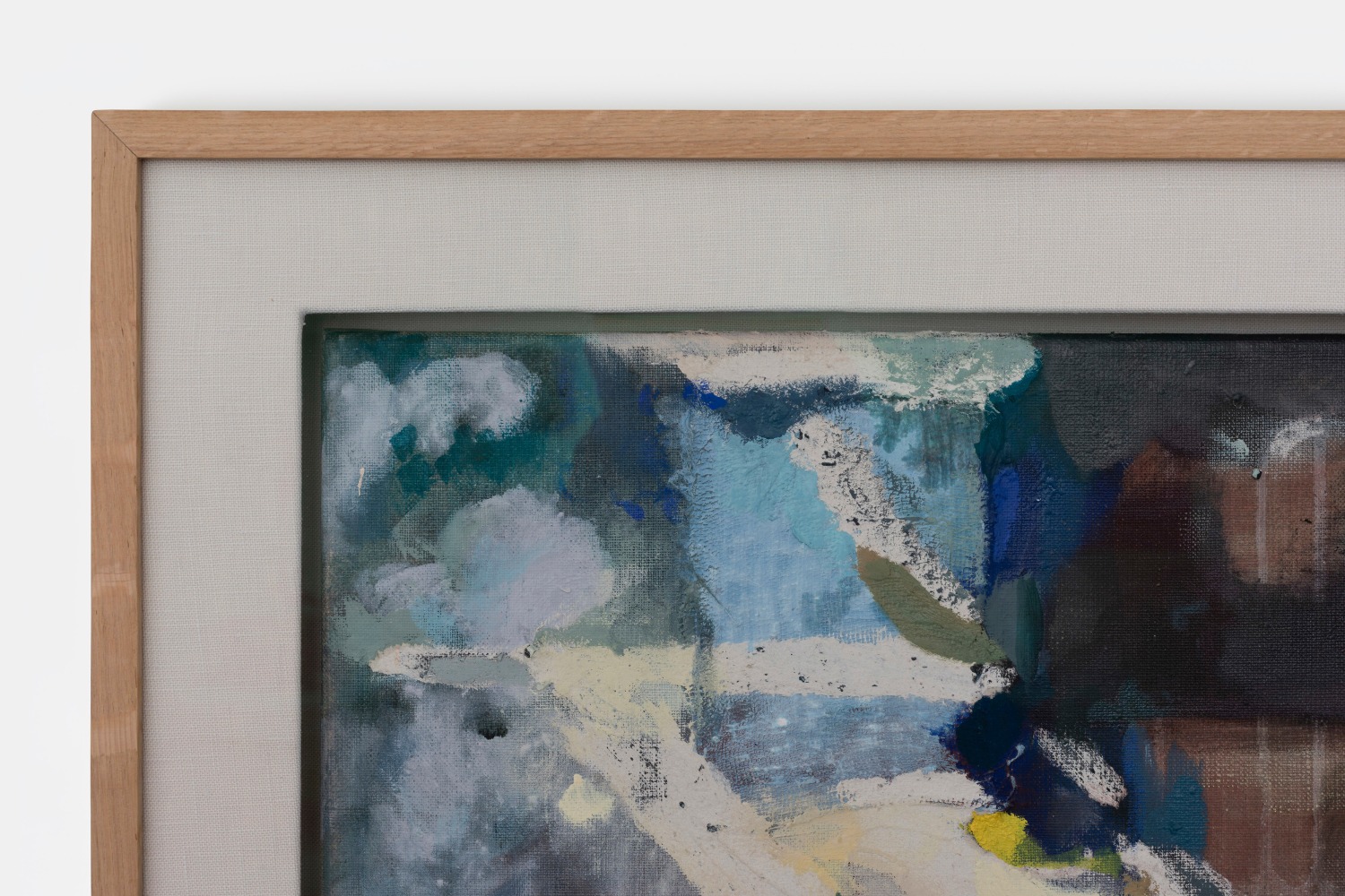 Aleana Egan&amp;nbsp;

marine strands,&amp;nbsp;2025

mixed media on canvas with solid white oak and linen mount

74 x 63.6 x 6 cm / 29.1 x 25 x 2.4 in framed