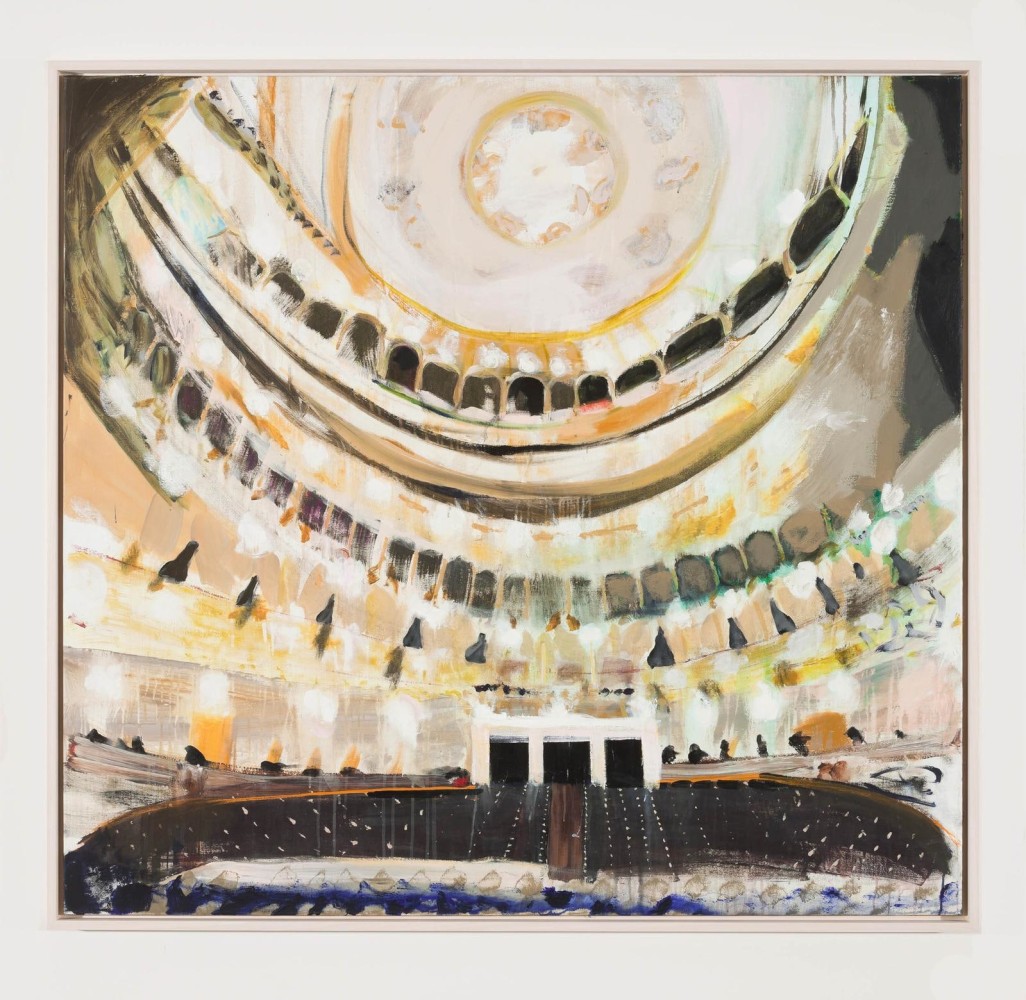 Brian Maguire, House for Singing, 2010, acrylic on linen, 140 x 150 cm / 55.1 x 59.1 in