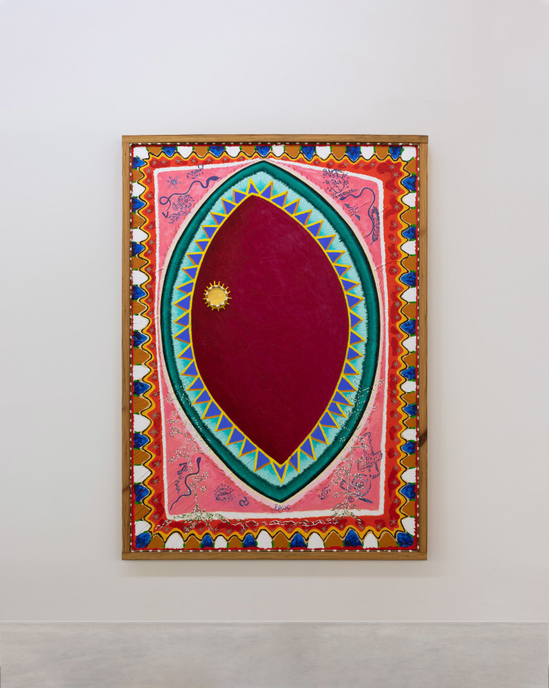 Cycles of Existential Rhyme,&amp;nbsp;2020-21
oil, rope, nails and wood on canvas&amp;nbsp;
180.3 x 129.5 cm / 71 x 51 in&amp;nbsp;