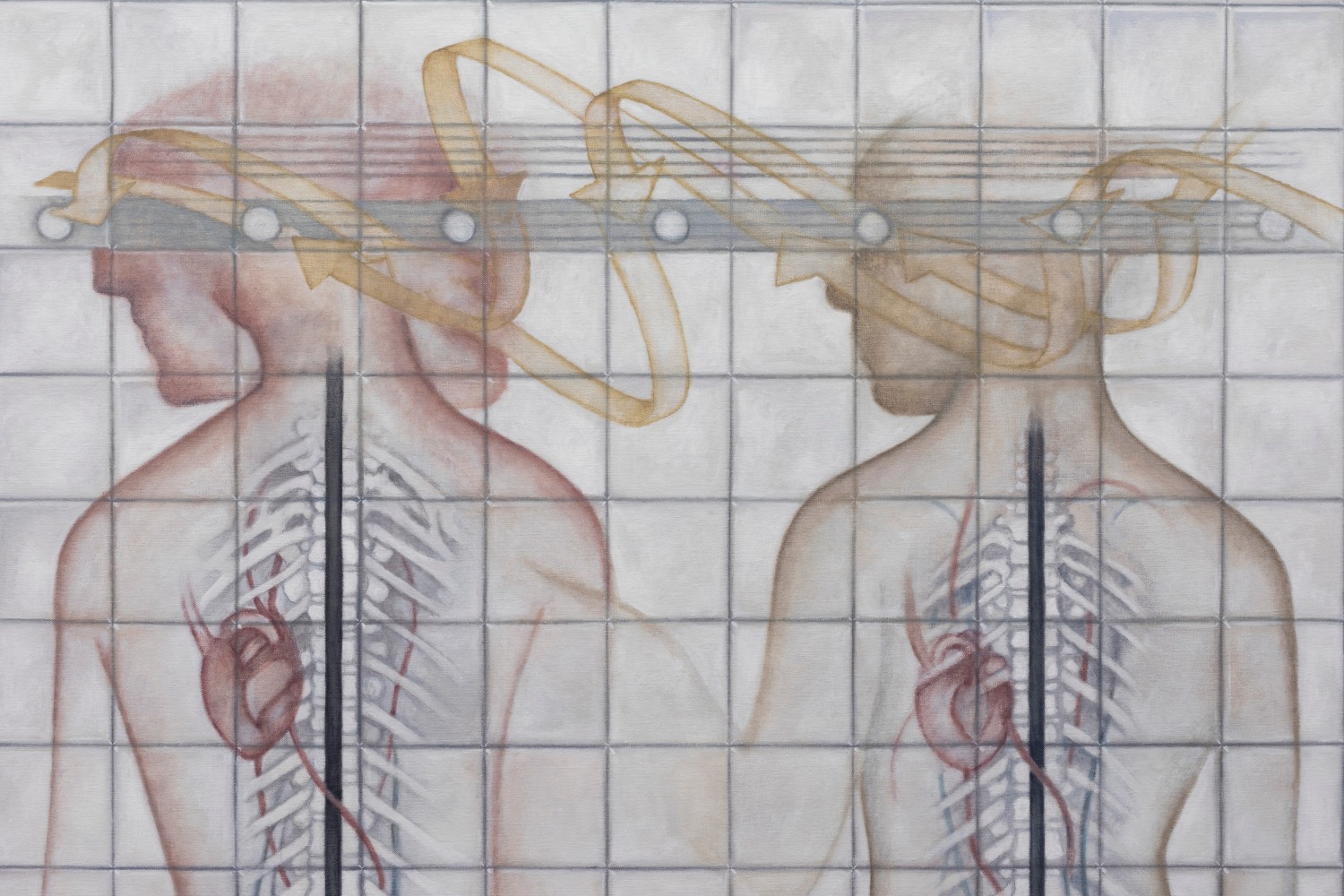 Justin Fitzpatrick

Position-Momentum (Fugue), 2024

oil on linen, oak frame

140 x 180 cm / 55.1 x 70.9 in

143 x 183 x 3 cm / 56.3 x 72 x 1.2 in framed