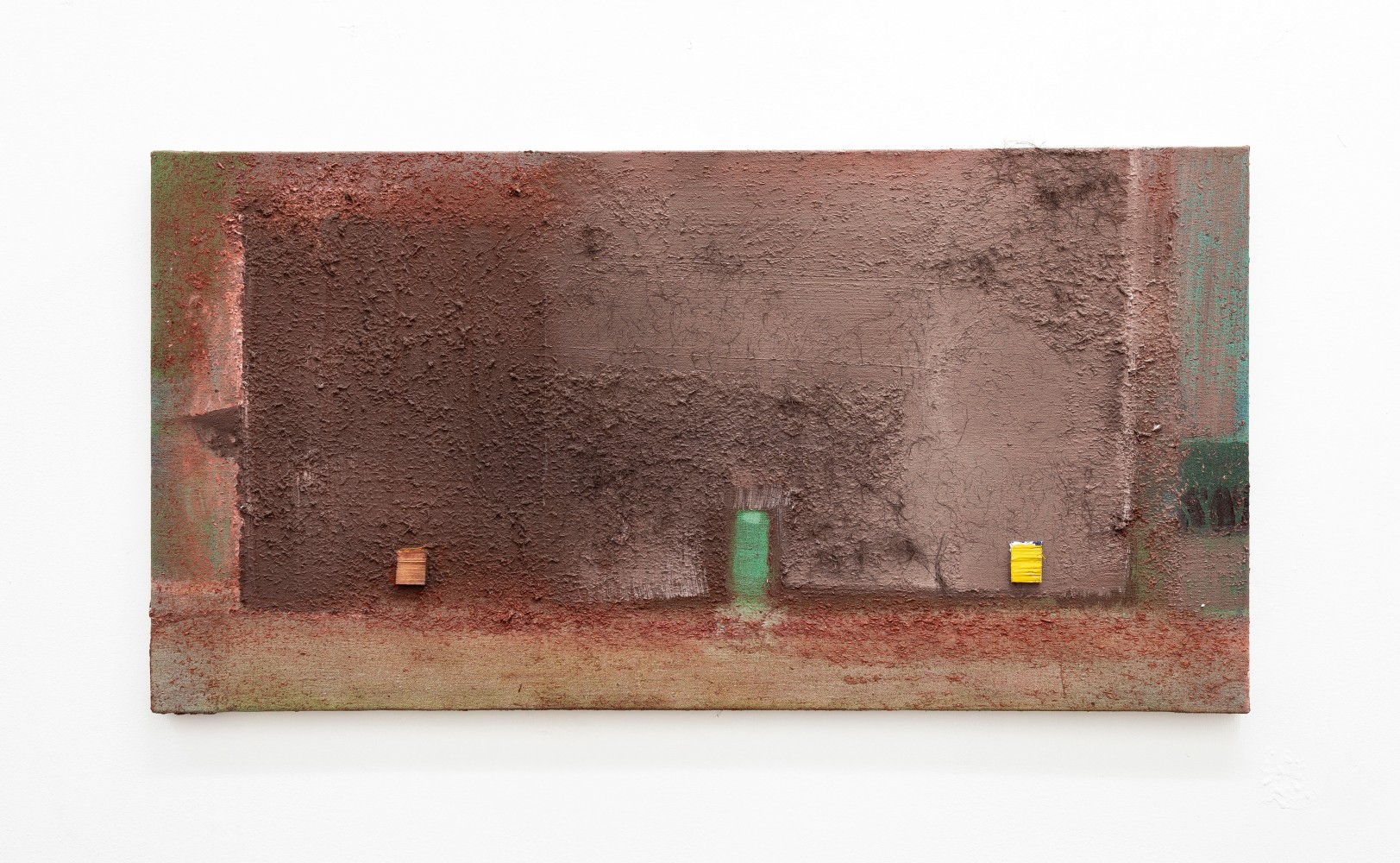 Merlin James
Red building,&amp;nbsp;2017-19
acrylic and mixed media on canvas
40 x 77 cm / 15.7 x 30.3 in&amp;nbsp; &amp;nbsp;