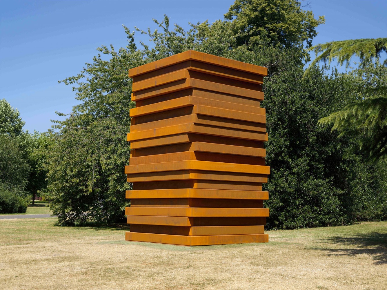 Sean Scully, Shadow Stack, Corten steel. Courtesy of the artist and Ludwig Museum, Koblenz