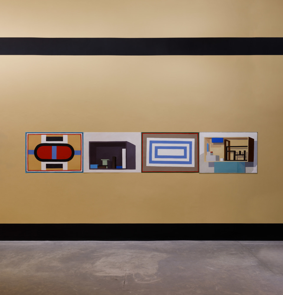 Nathalie du Pasquier
A long line 2022
4 elements, oil on paper
70 x 400 cm / 27.6 x 157.5 in total &amp;nbsp;
