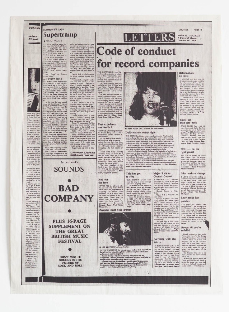 Phil Collins, December 27, 1975 SOUNDS