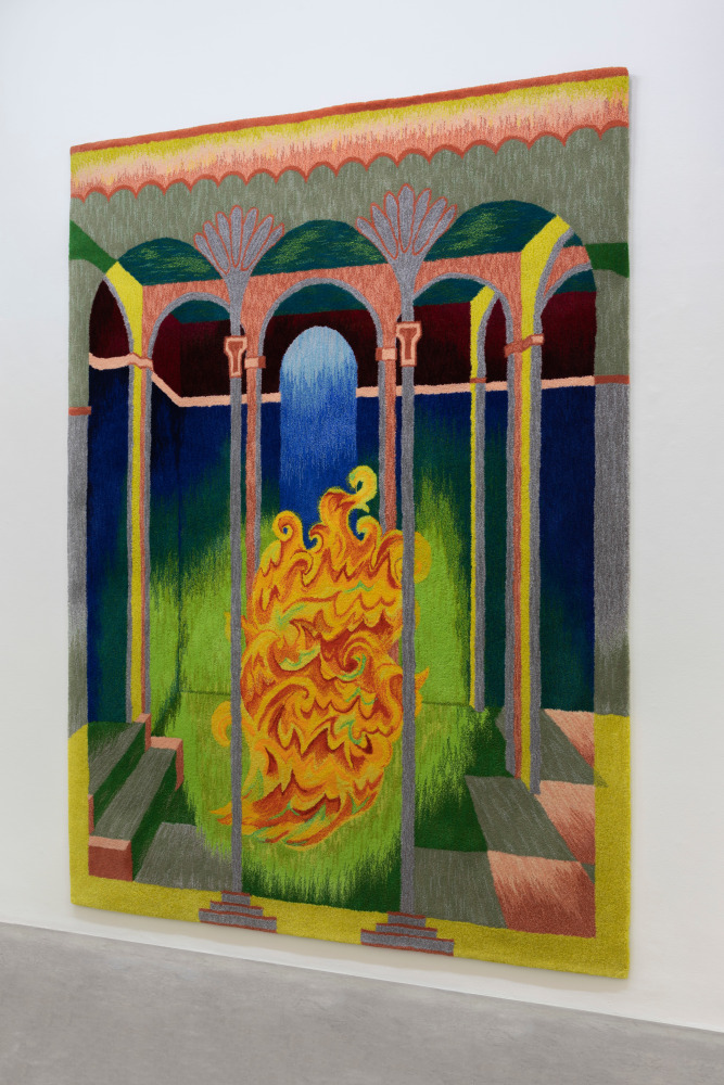 Isabel Nolan&amp;nbsp;
Miracle of Fire, 2021
hand-tufted 100% New Zealand Wool, 15mm pile
300 x 224&amp;nbsp;cm / 118.1 x 88.2&amp;nbsp;in&amp;nbsp; &amp;nbsp;

Collection of The National Gallery of Ireland