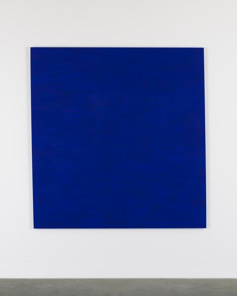 Callum Innes,&amp;nbsp;Ultramarine&amp;nbsp;Blue, 2017, Gouache on Aluminium, 180 x 175 cm / 70.9 x 68.9 in&amp;nbsp;&amp;nbsp;