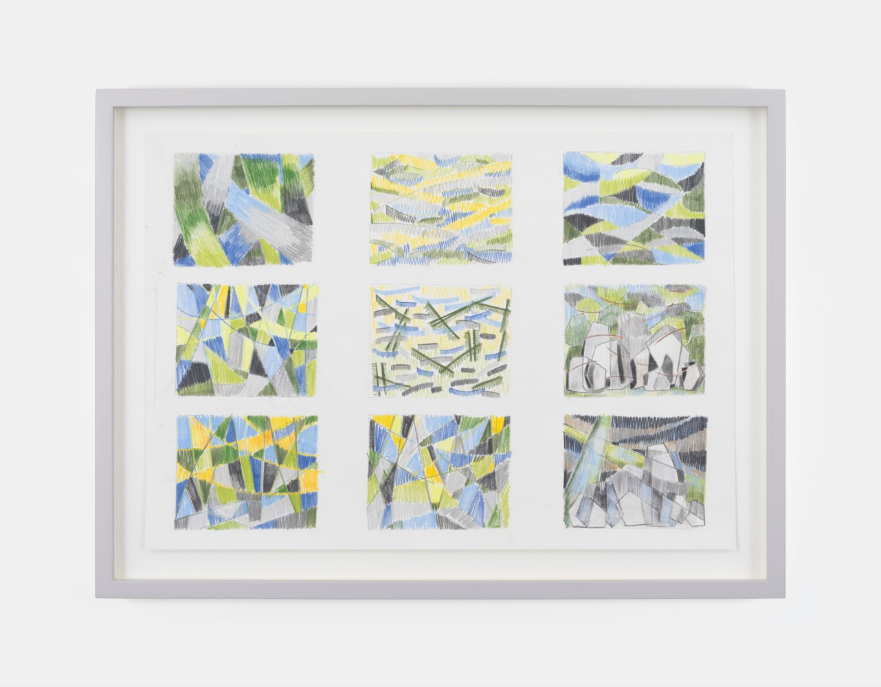 Isabel Nolan
Nine Days, 2021
coloured pencil on paper
29.5 x 41.5 cm / 11.6 x 16.3 in&amp;nbsp; &amp;nbsp;
36 x 48.5 x 3.8 cm / 14.2 x 19.1 x 1.5 in framed