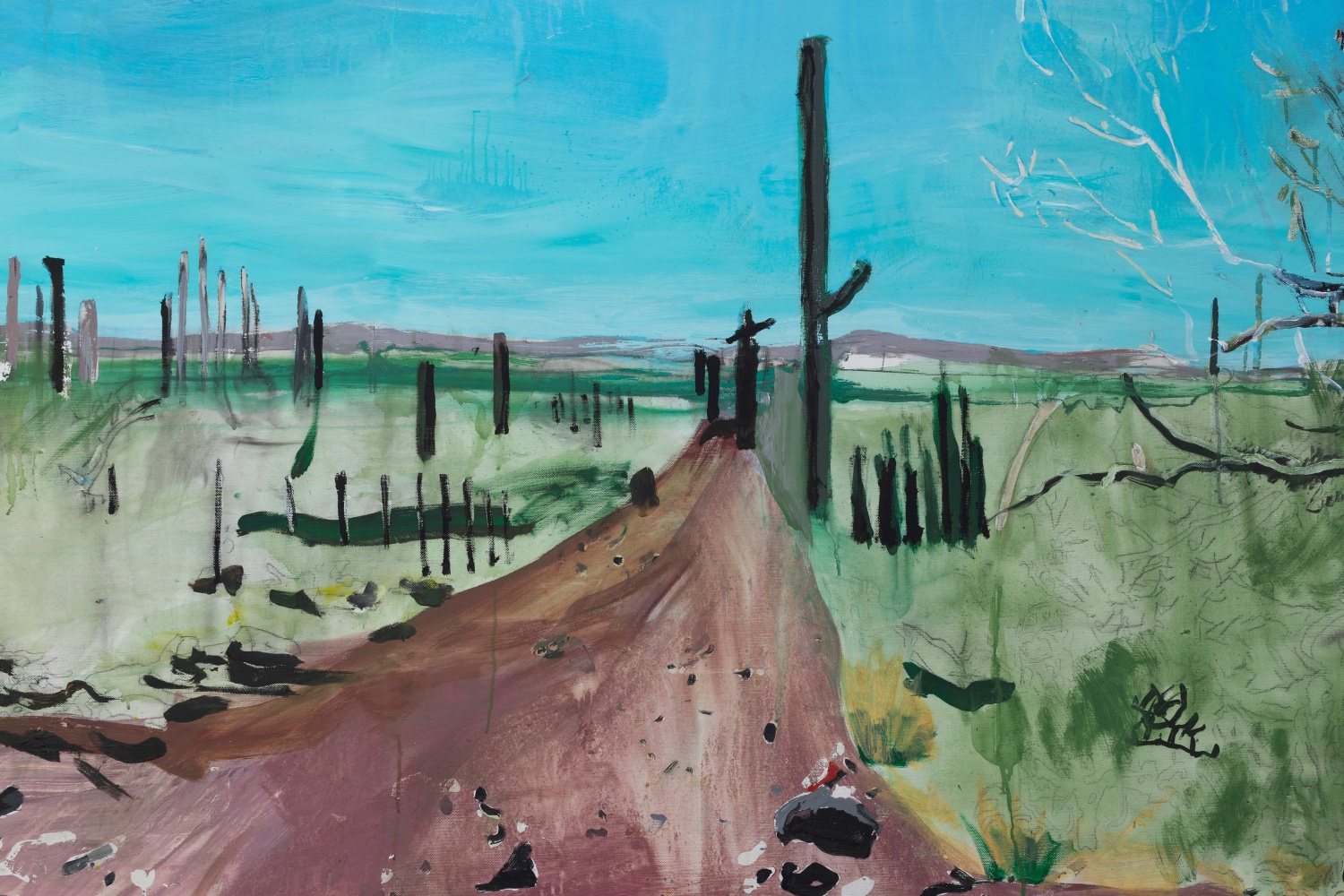 Brian Maguire
Arizona 11,&amp;nbsp;2022
acrylic on canvas
200 x 275 cm / 78.7 x 108.3 in