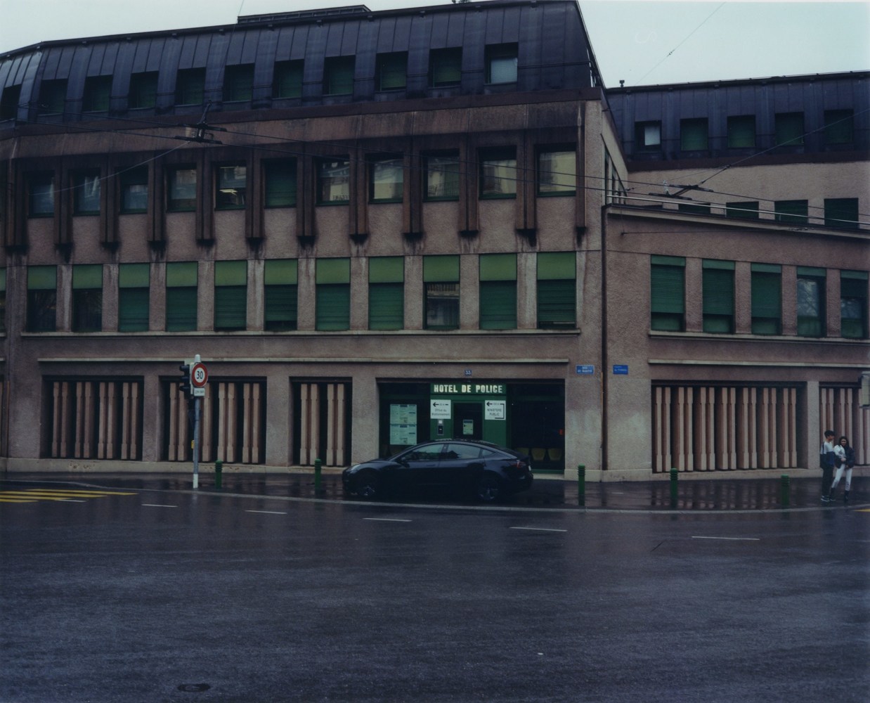Samuel Laurence Cunnane, Hotel de Police, 2023, Hand-printed C-type print on archival photo paper, framed, edition of 3 + 1AP, 32 x 39.2 cm. Courtesy the artist and Kerlin Gallery