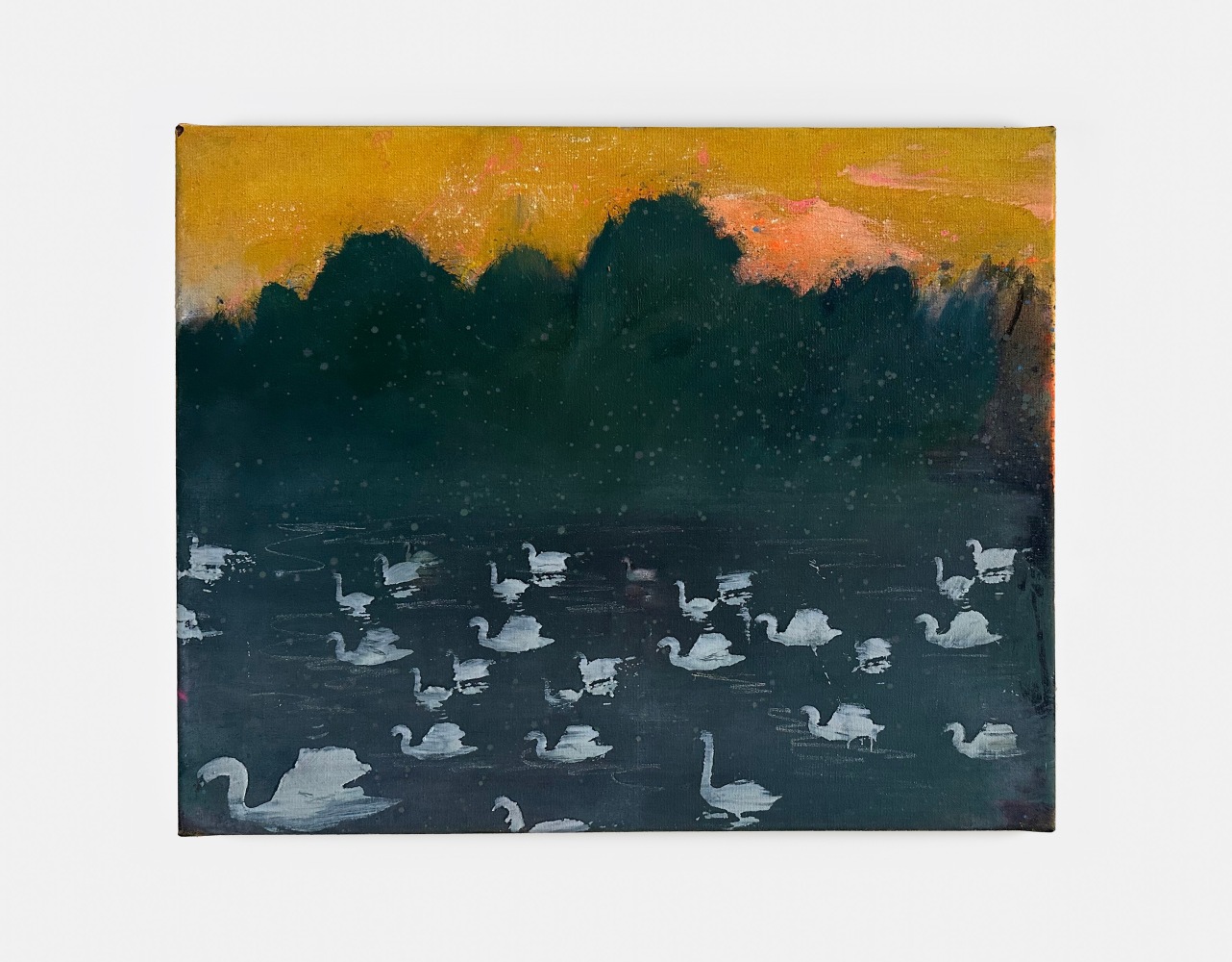 Elizabeth Magill&amp;nbsp;

Lamentation (of swans),&amp;nbsp;2025

oil on canvas

41 x 51 cm / 16.1 x 20.1 in&amp;nbsp;