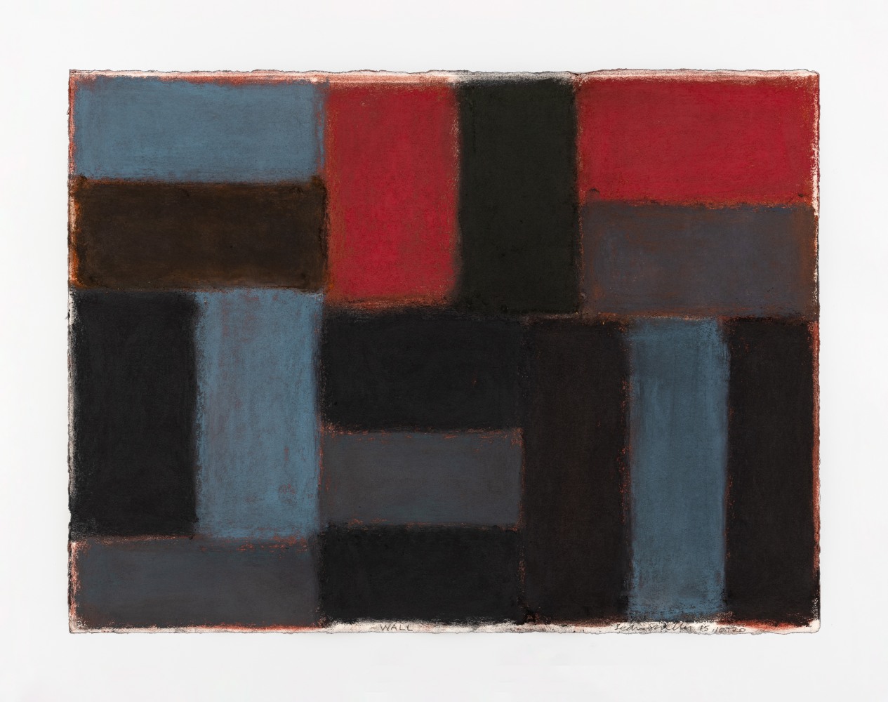 Sean Scully&amp;nbsp;
Wall 23.10.20,&amp;nbsp;2020
pastel on paper
55.9 x 76.2 cm / 22 x 30 in paper size&amp;nbsp;
71 x 91 x 5 cm / 28 x 35.8 x 2 in framed