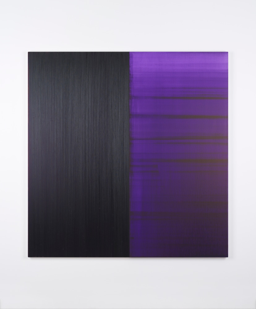 Callum Innes&amp;nbsp;
Untitled Lamp Black / Deep Purple Dioxazine, 2023
oil on linen
195 x 190 cm / 76.8 x 74.8 in&amp;nbsp;