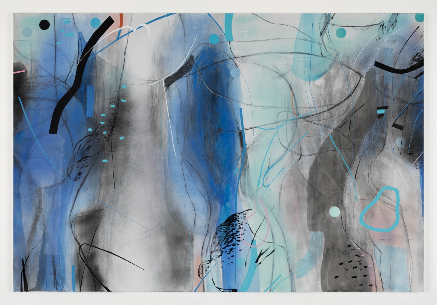 Zhou Li&amp;nbsp;
La Bleu J&amp;#39;ador&amp;eacute; NO.10-Nature /《致挚爱的蓝》之十-自然,&amp;nbsp;2020
mixed media on canvas
200 x 300 cm / 78.7 x 118.1 in&amp;nbsp; &amp;nbsp;