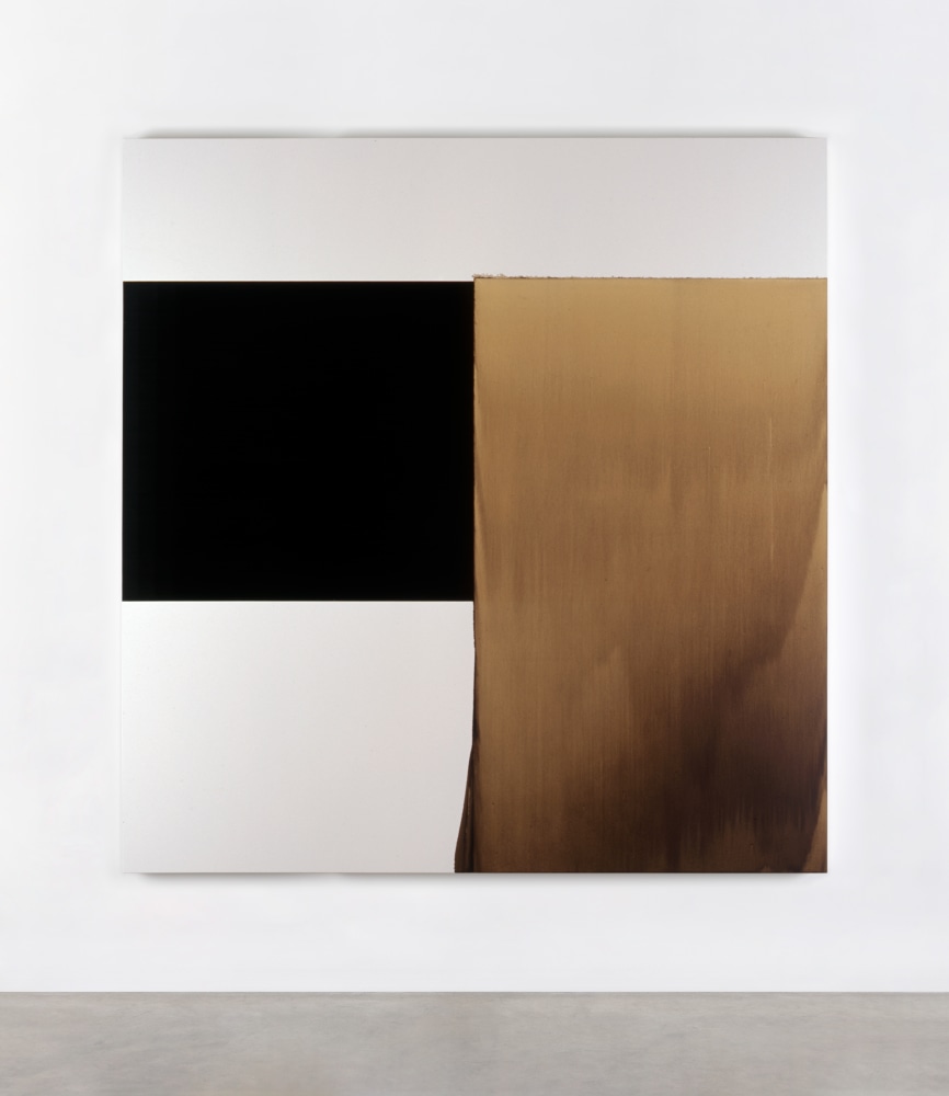 Callum Innes&amp;nbsp;
Exposed Painting, Charcoal Black Yellow Orange Oxide, 2000
oil on canvas
247.5 x 237.5 cm / 97.4 x 93.5 in&amp;nbsp; &amp;nbsp;
&amp;nbsp;
