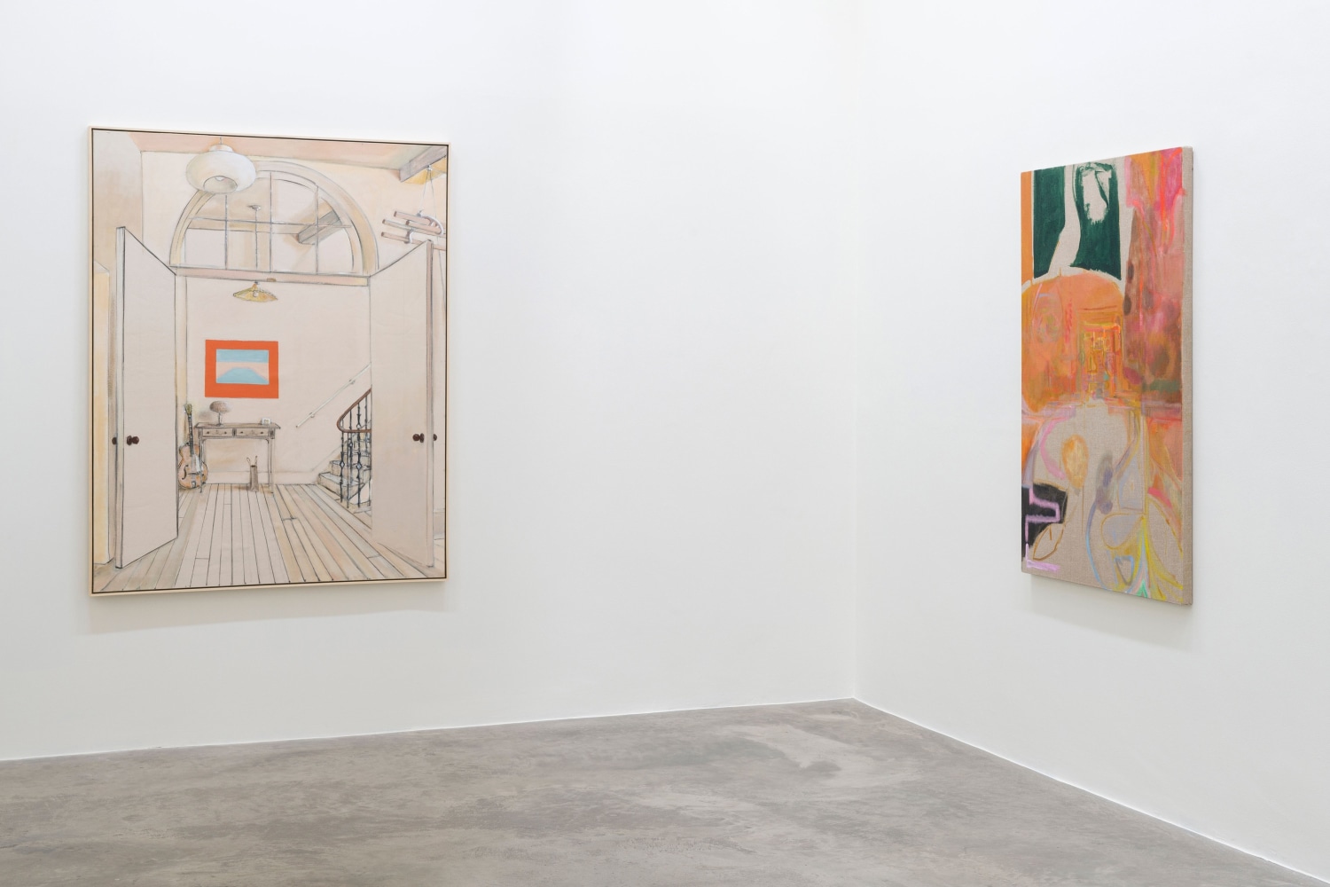 Victoria Morton &amp; Merlin James, Double Shuffle, Kerlin Gallery, 2 June – 8 July. Photography: Louis Haugh