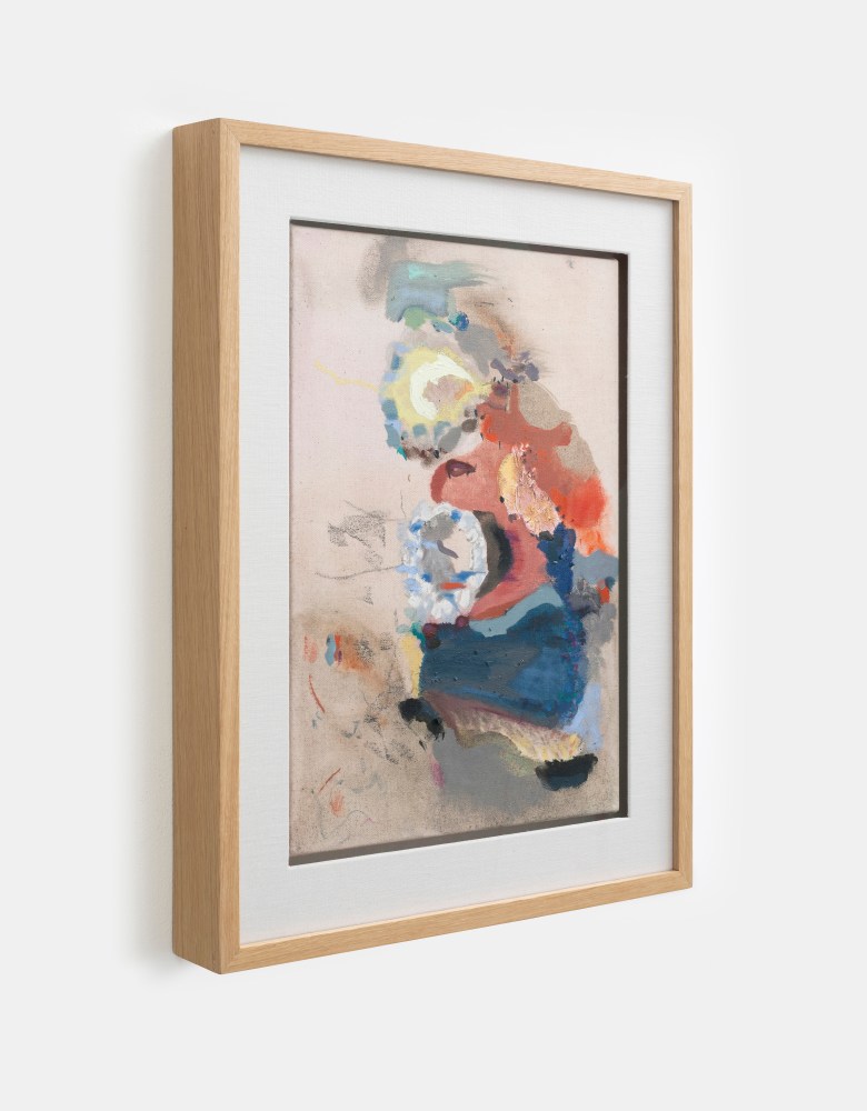 Aleana Egan&amp;nbsp;

trace element,&amp;nbsp;2025

mixed media on canvas with solid American white oak and linen mount

60 x 47 x 6.5 cm / 23.6 x 18.5 x 2.6 in framed