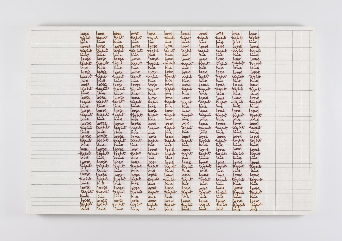 Writing Drawing 7
1975
ink on paper
27.9 X 43.2 cm / 11 X 17 in &amp;nbsp;&amp;nbsp;