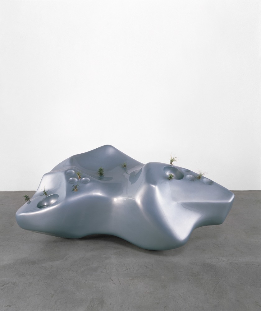 Siobh&amp;aacute;n Hapaska&amp;nbsp;
Land, 1998
fiberglass, acrylic paint, two-pack acrylic lacquer, magnets, water, air plants, edition of 3
94 x 239 x 132 cm / 37 x 94.1 x 52 in&amp;nbsp;

&amp;nbsp;
