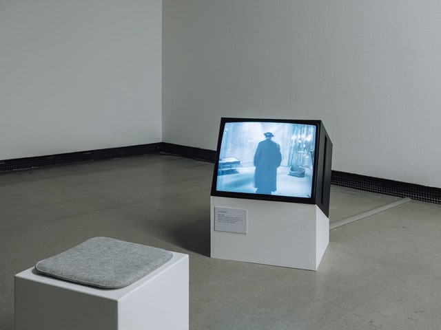 Exhibition view “On Television, Beckett” at Württembergischer Kunstverein Stuttgart, 2024, Photos by Johannes Ocker
