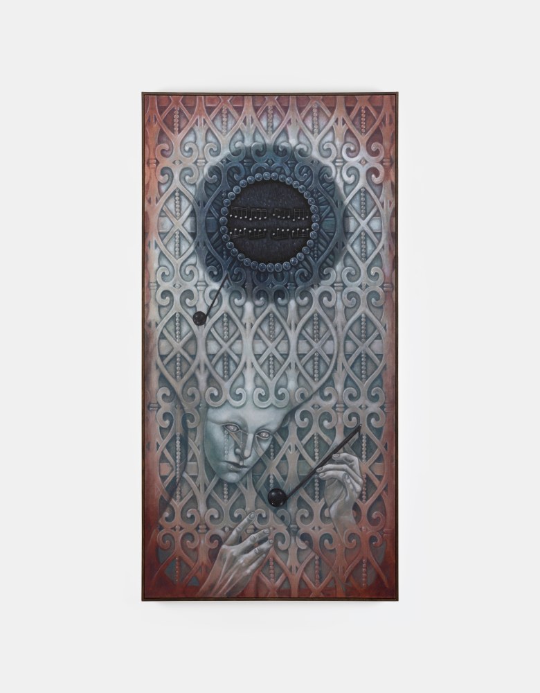 Justin Fitzpatrick

Sight Reading, 2024

oil on linen, oak frame

180 x 90 cm / 70.9 x 35.4 in

183 x 93 x 3 cm / 72 x 36.6 x 1.2 in framed

&amp;nbsp;