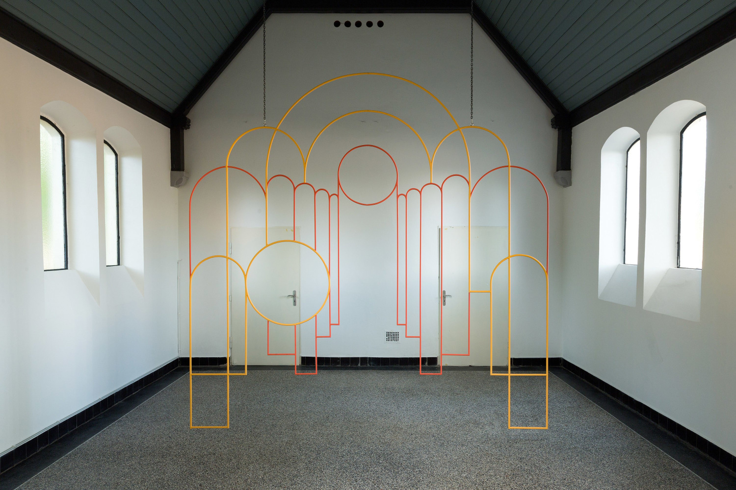 Isabel Nolan&amp;nbsp;
Section,&amp;nbsp;2018
stainless steel and enamel paint, edition of 2
321 x 321 x 1.5 cm / 126.4 x 126.4 x .6 in&amp;nbsp;