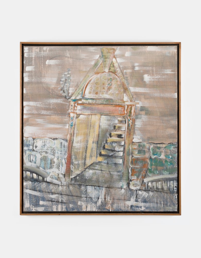 Merlin James
Doorway and Stair,&amp;nbsp;c.1984
acrylic on canvas with timber frame
86.5 x 80.5 cm / 34.1 x 31.7 in