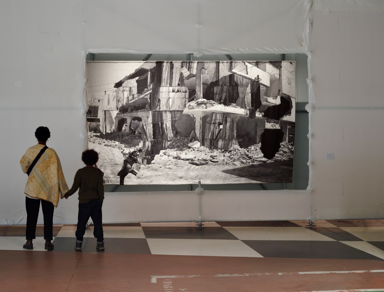 Ailbhe N&amp;iacute; Bhriain
manifesto of fragility, 2022
16th Lyon Biennale
Curated by Sam Bardaouil &amp;amp; Till Fellrath
Photo: Fran&amp;ccedil;ois Deladerri&amp;egrave;re