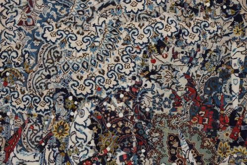 Eoin Mc Hugh,&amp;nbsp;What we know in what we see, 2014,&amp;nbsp;wool, silk and mixed media,&amp;nbsp;248 x 355 cm / 97.6 x 139.8 in&amp;nbsp;&amp;nbsp;