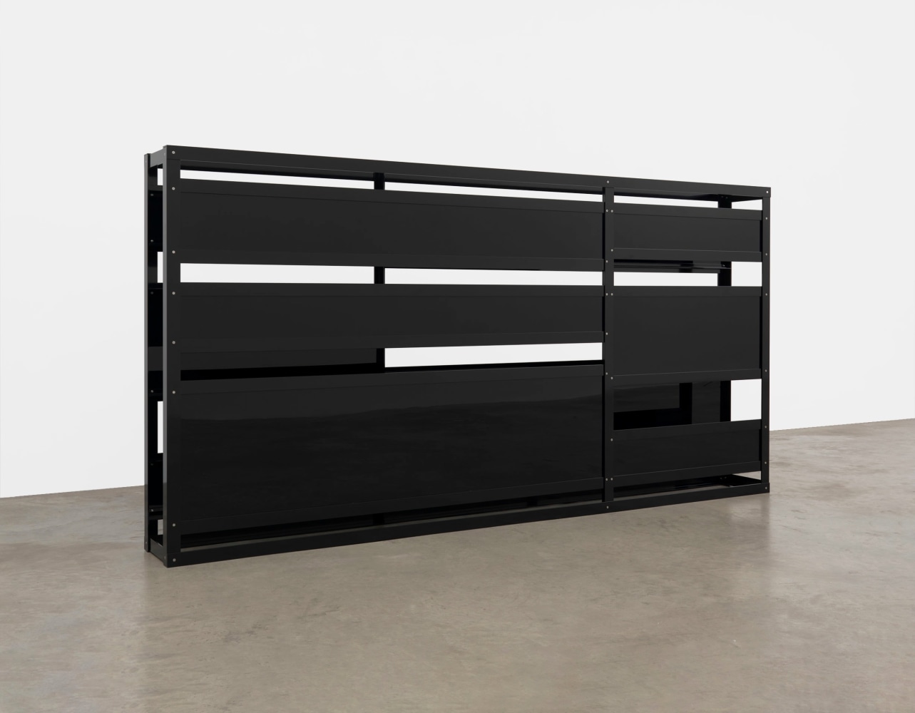 Group Decided,&amp;nbsp;2008

painted aluminium, opaque Plexiglas

150 x 300 x 30 cm / 59.1 x 118.1 x 11.8 in