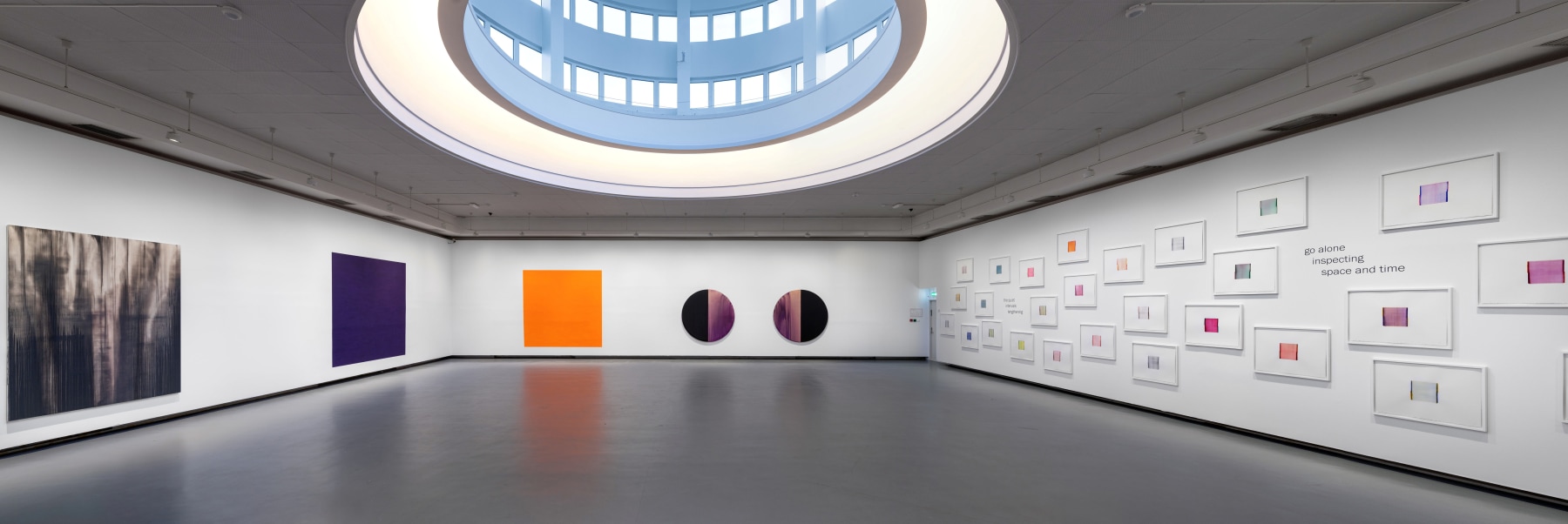 Callum Innes, Cadmium Orange / Red Violet / Lamp Black, installation view, Kode Lysverket, Bergen, Kode Lysverket, Bergen, 15 March – 28 April 2024. Photo: Kode/Dag Fosse