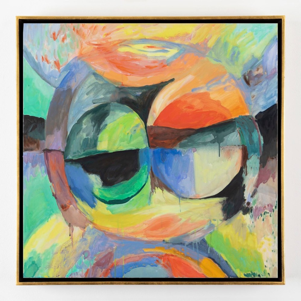 Isabel Nolan
View (with eyes closed), 2020
waterbased oil on canvas, hand-gilded 24 carat gold and painted clay frame
60 x 60 cm / 23.6 x 23.6 in
62.5 x 62.5 x 4.9 cm / 24.6 x 24.6 x 1.9 in framed