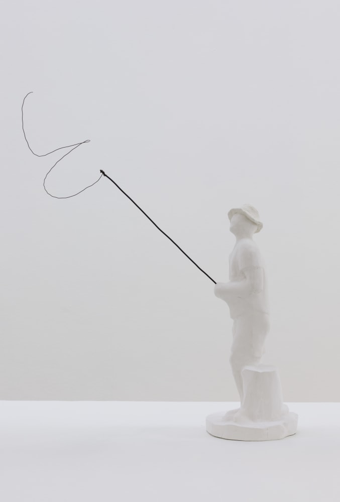 Andy Fitz
Fisherman a half second later, 2022
plaster, paper mache clay, wire
45 x 17 x 42 cm /&amp;nbsp;17.7 x 6.7 x 16.5 in