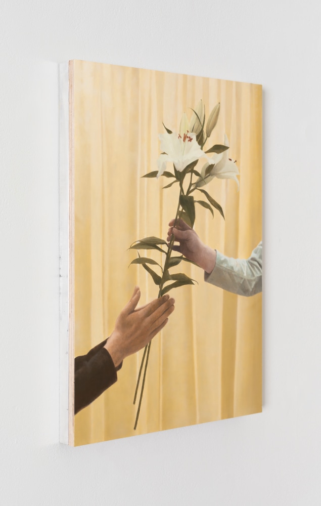 Paul Winstanley&amp;nbsp;
Lilies 2 (After Filippo Lippi), 2019
oil on gesso on panel
48 x 34 X 3.2 cm / 18.9 x 13.4 X 1.3 in&amp;nbsp;
