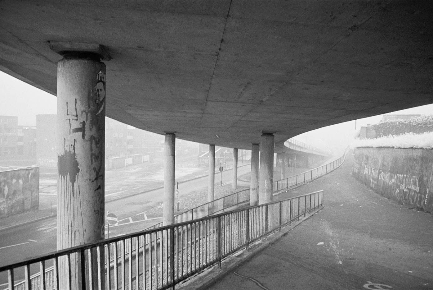 Willie Doherty&amp;nbsp;
FLYOVER
Ghost Walk, 1985 - 2012
black and white fibre photograph mounted on aluminum, edition of 3
122 x 183 cm / 48 x 72 in&amp;nbsp; &amp;nbsp;