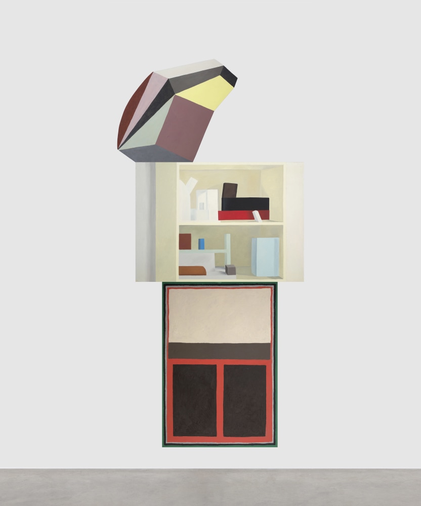 Nathalie du Pasquier
Shelf 2022
2 elements and 1 cut out, oil on paper
240 x 100 cm / 94.5 x 39.4 in total &amp;nbsp;