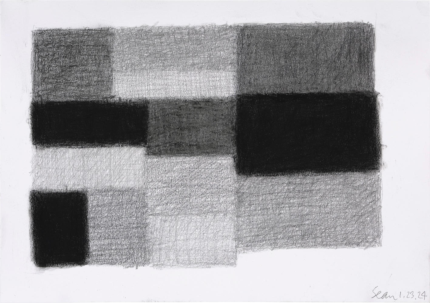 Sean Scully
1.23.24 2024
pencil on paper
29.7 x 42 cm / 11.7 x 16.5 in (unframed)&amp;nbsp;
