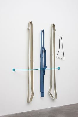 Aleana Egan
The sky looks down on almost as many things as the ceiling, 2013
card, tape, filler, varnish, steel
204 x 152 x 25 cm / 80.3 x 59.8 x 9.8 in