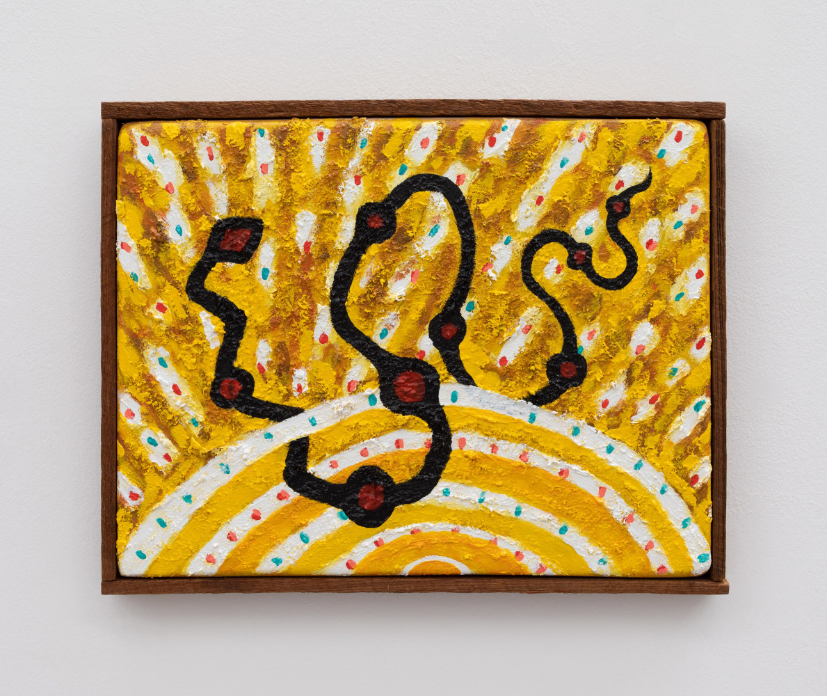 Daniel Rios Rodriguez&amp;nbsp;
Wriggle,&amp;nbsp;2020
oil and mirrors on terra cotta&amp;nbsp;
39.4 x 30.5 cm / 15.5 x 12 in&amp;nbsp; &amp;nbsp;