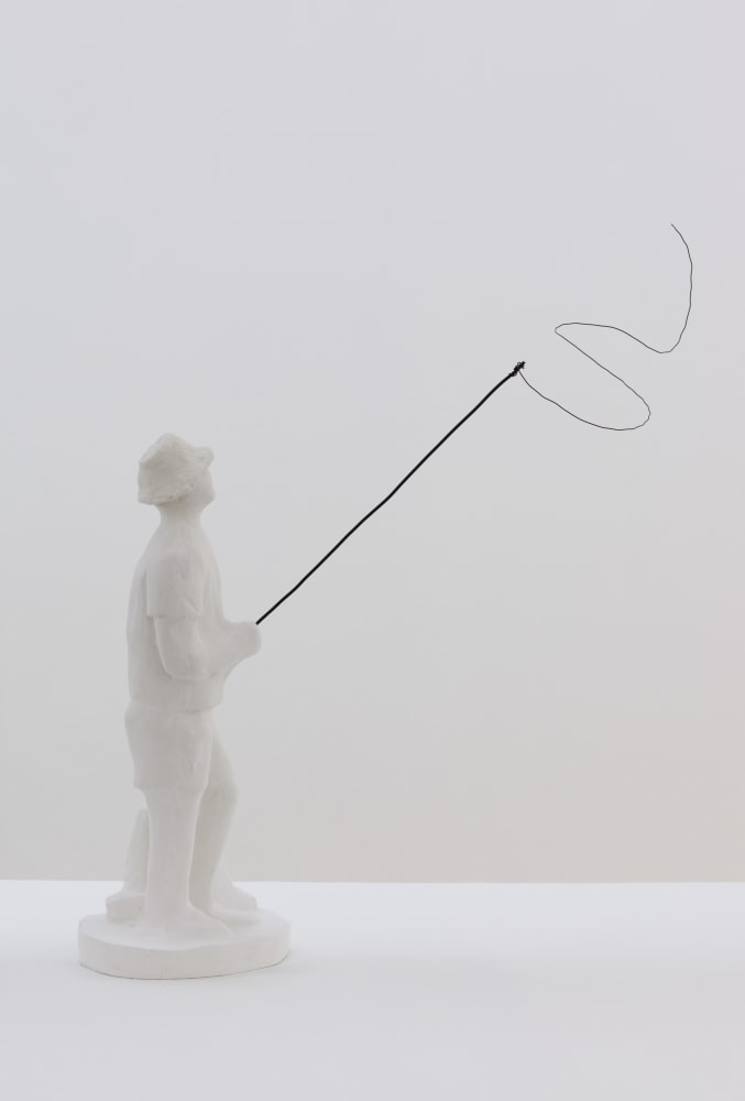Andy Fitz
Fisherman a half second later, 2022
plaster, paper mache clay, wire
45 x 17 x 42 cm /&amp;nbsp;17.7 x 6.7 x 16.5 in