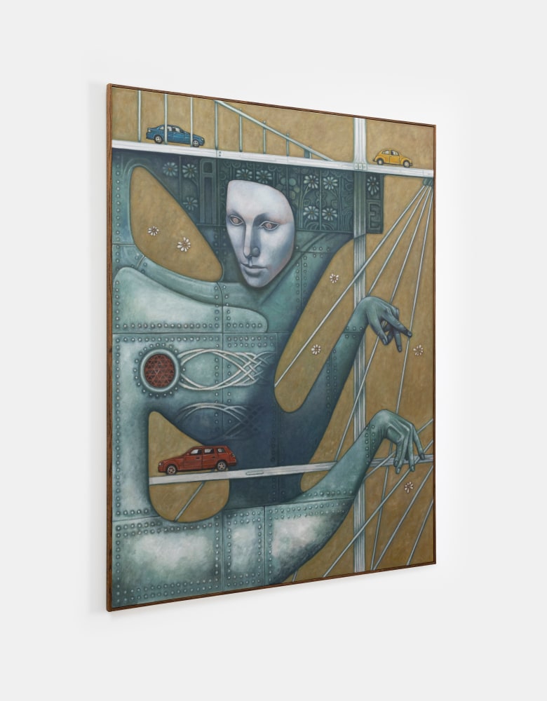 Justin Fitzpatrick

Aeolian Harp Suspension Bridge,&amp;nbsp;2024

oil on linen, oak frame

183 x 143 cm / 72 x 56.3 in framed