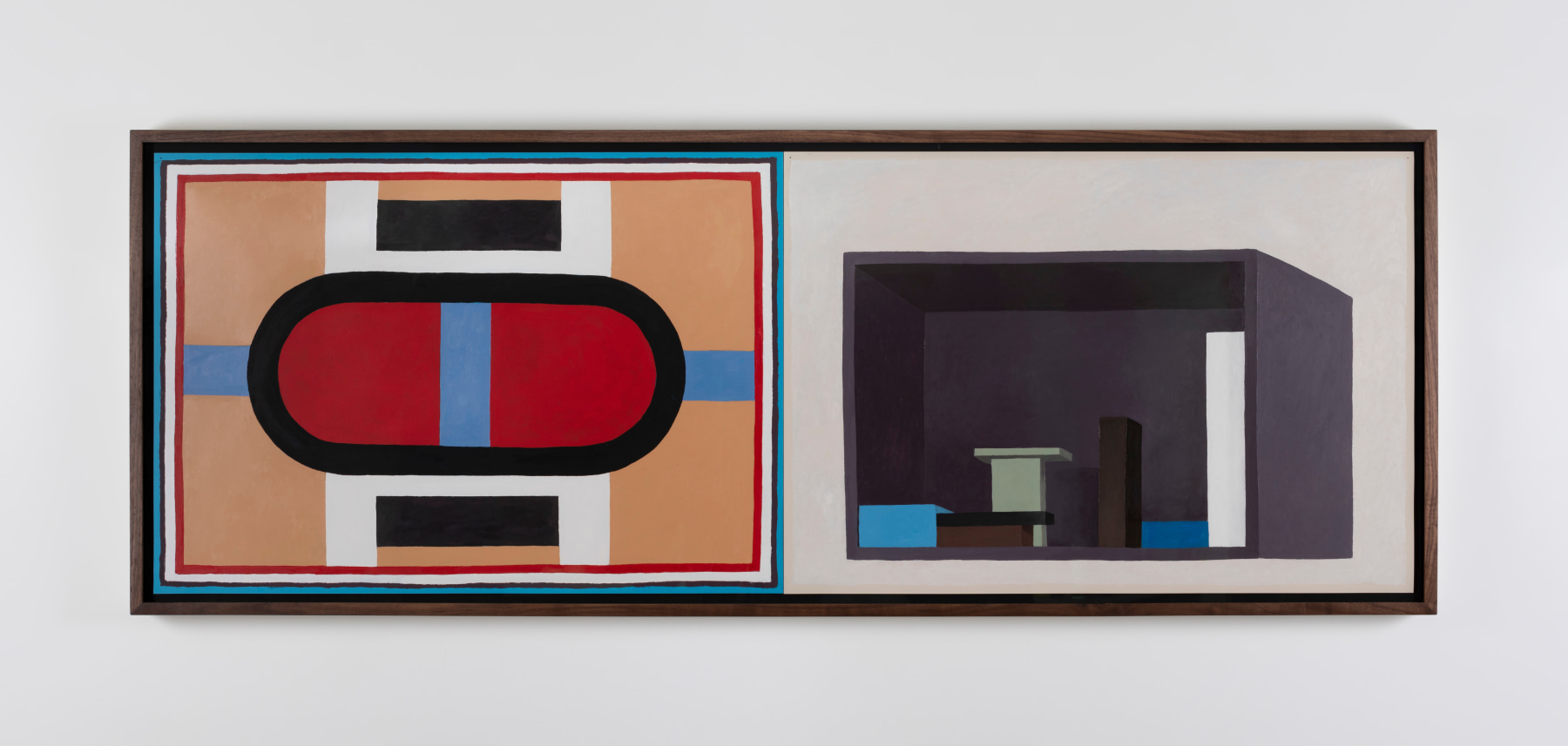 Nathalie Du Pasquier&amp;nbsp;
START, 2022
oil on paper, 2 modules
206.7 x 76.8 cm / 81.4 x 30.2 in framed
