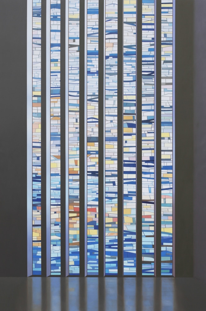 Paul Winstanley&amp;nbsp;
Interior with a Large Window (Pacific),&amp;nbsp;2021
oil on linen
222 x 148 cm / 87.4 x 58.3 in&amp;nbsp;