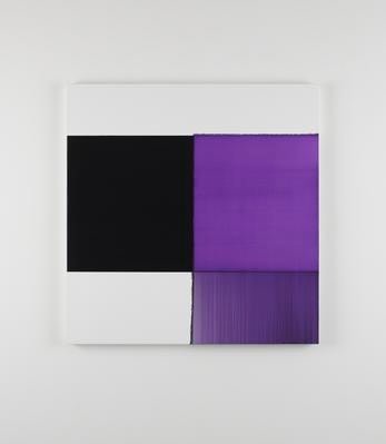 Callum Innes,&amp;nbsp;Exposed Painting Dioxazine Violet,&amp;nbsp;2012,&amp;nbsp;oil on linen,&amp;nbsp;125 x 121 cm / 49.2 x 47.6 in&amp;nbsp;