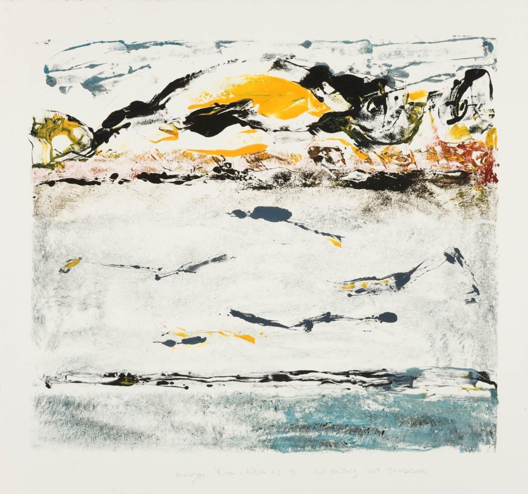 Barrie Cooke  River and Hillside N.Z. III Cill Rialaig