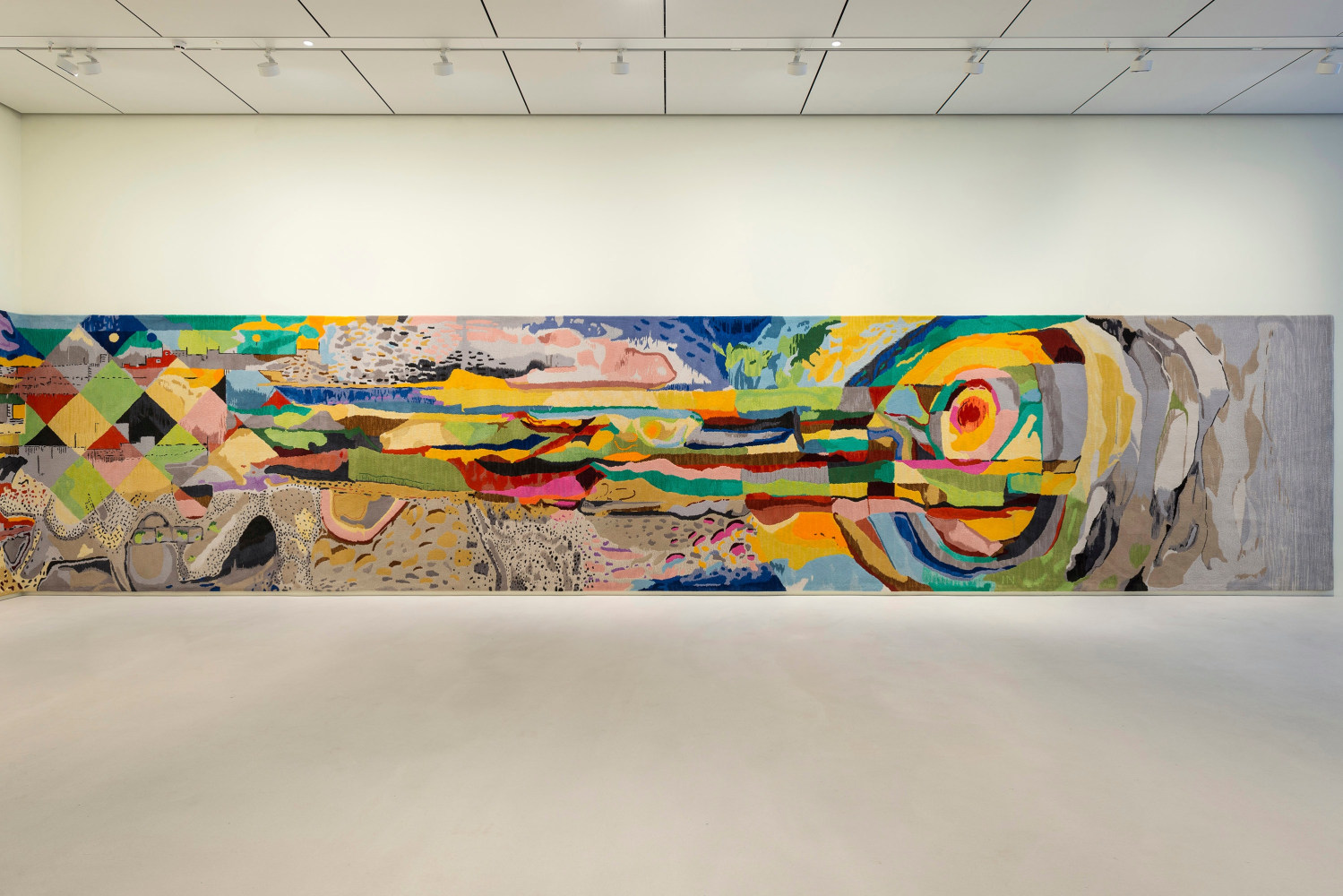 Isabel Nolan&amp;nbsp;
The Barely Perceptible Vibration of Everything,&amp;nbsp;2017
hand-tufted 100% New Zealand Wool, 15mm pile
256 x 1945 cm / 100.8 x 765.7 in&amp;nbsp; &amp;nbsp;
Collection of TATE Gallery, London