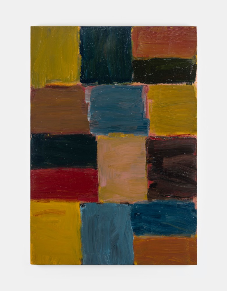 Sean Scully  Tappan Wall Yellow 2025 oil on copper